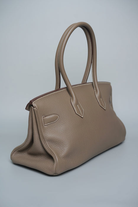 Hermes Birkin JPG Shoulder 42 in Etoupe Clemence Phw