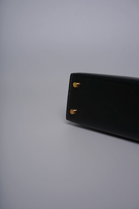 Hermes Kelly 20 in Noir Box Ghw (Brand New)