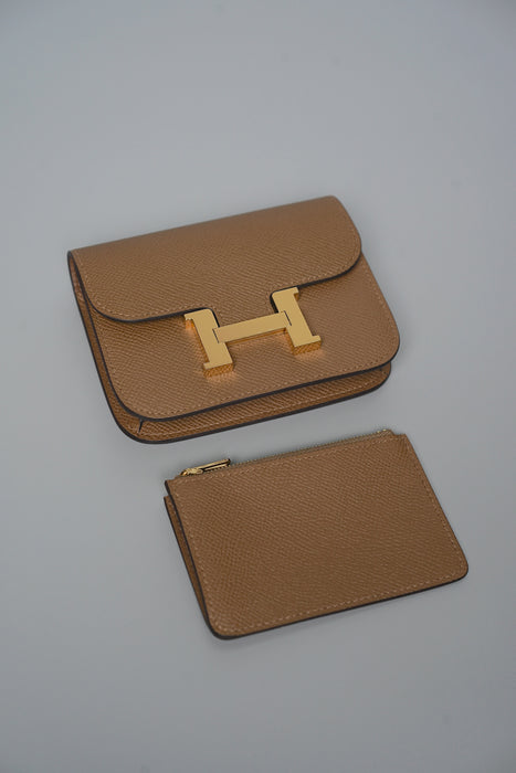 Hermes Constance Slim in Alezan Ghw (Brand New)