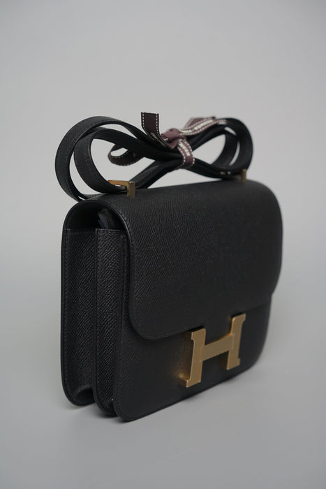 Hermes Constance 18 in Noir Epsom Bghw (Brand New)