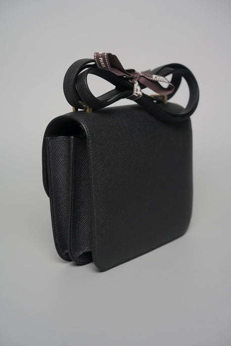 Hermes Constance 18 in Noir Epsom Bghw (Brand New)