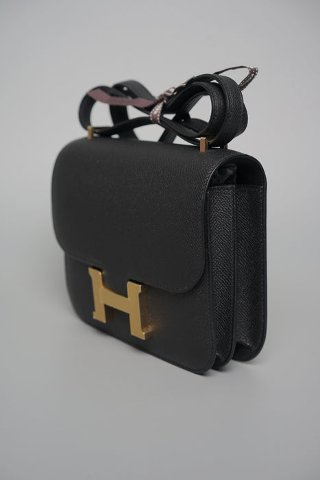 Hermes Constance 18 in Noir Epsom Bghw (Brand New)