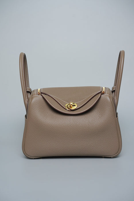 Hermes Lindy 26 in Etoupe Ghw (Brand New)