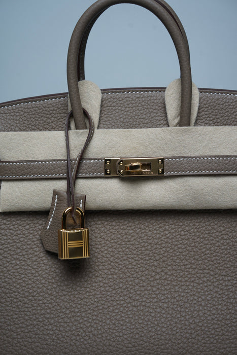 Hermes Birkin 25 in Etoupe Ghw (Brand New)