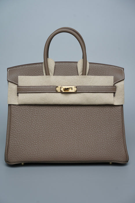Hermes Birkin 25 in Etoupe Ghw (Brand New)