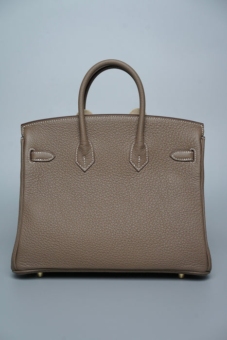 Hermes Birkin 25 in Etoupe Ghw (Brand New)