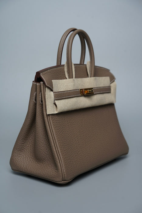 Hermes Birkin 25 in Etoupe Ghw (Brand New)