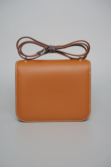 Hermes Constance 18 in Gold Epsom Rghw (Brand New)