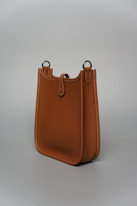 Hermes Mini Evelyne Short in Gold Phw (Brand New)