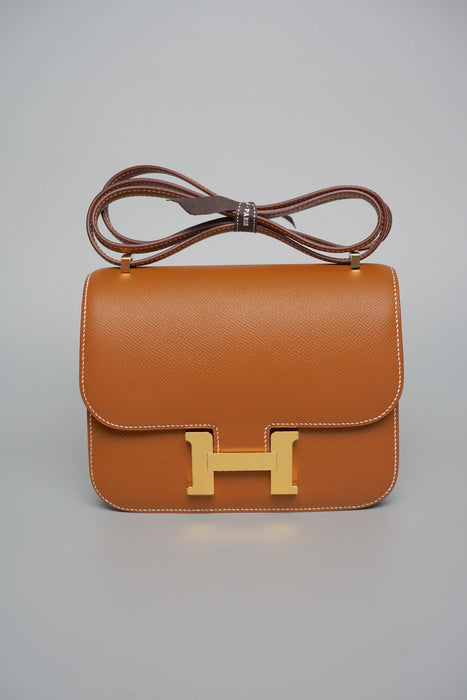 Hermes Constance 18 in Gold Epsom Ghw (Brand New)