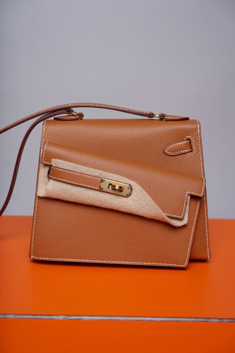 Hermes Kelly Desordre in Gold Epsom Ghw