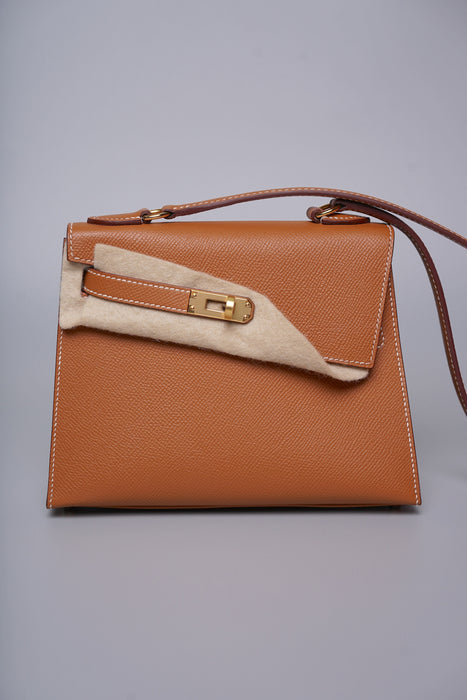 Hermes Kelly Desordre in Gold Epsom Ghw