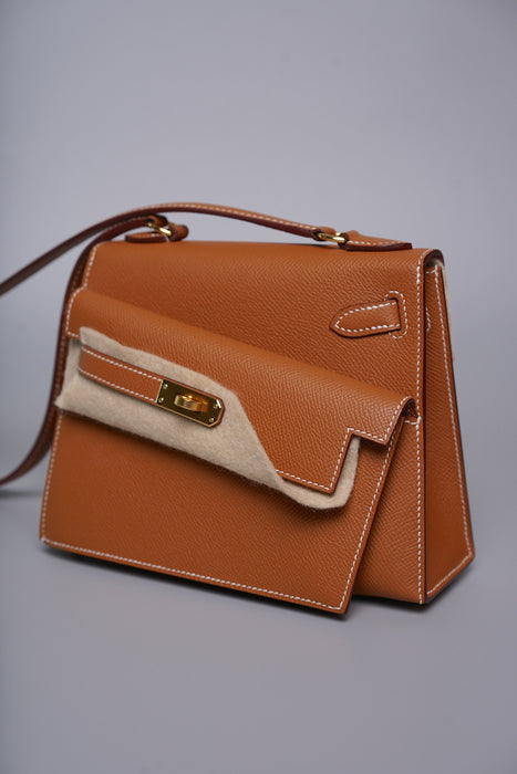 Hermes Kelly Desordre in Gold Epsom Ghw