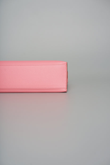 Hermes Kelly Pochette in Rose confetti in Epsom Phw