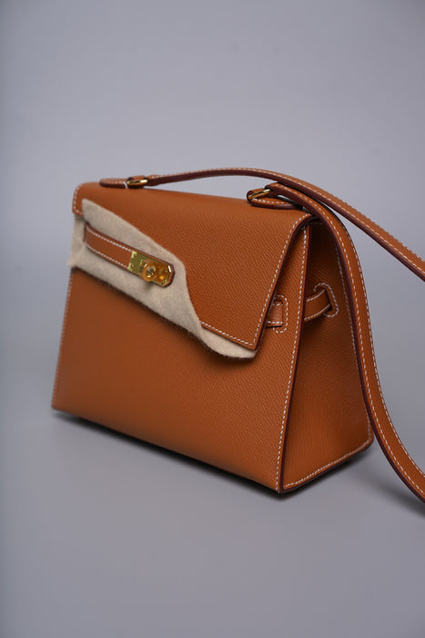 Hermes Kelly Desordre in Gold Epsom Ghw