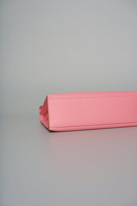 Hermes Kelly Pochette in Rose confetti in Epsom Phw