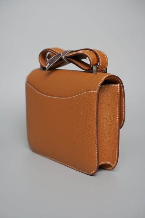 Hermes Constance 24-1 in Gold Epsom Phw