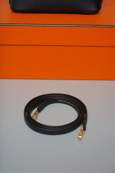 Hermes Mini Bolide in Black Chèvre Ghw (Brand New)
