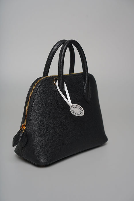 Hermes Mini Bolide in Black Chèvre Ghw (Brand New)