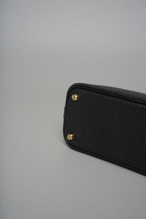 Hermes Mini Bolide in Black Chèvre Ghw (Brand New)