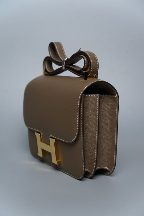 Hermes Constance 24 in Epsom Etoupe Ghw