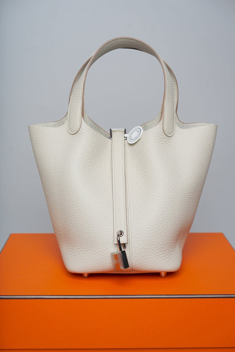 Hermes Picotin 18 in Beton Phw (Brand New)