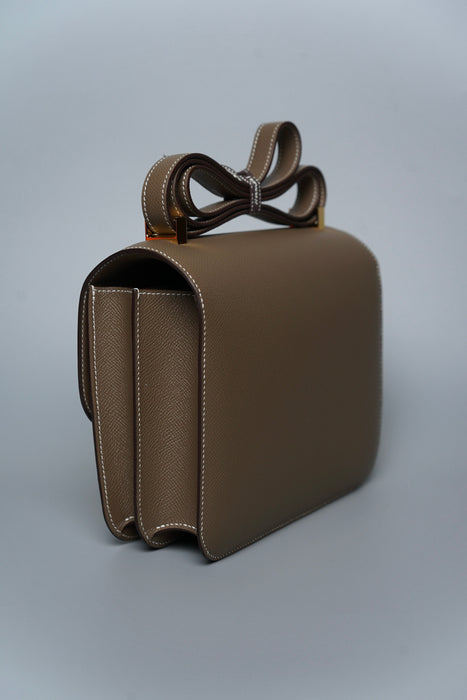 Hermes Constance 24 in Epsom Etoupe Ghw
