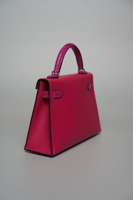 Hermes Kelly 20 Touch in Rose Pourpre Madame/Lizard Phw