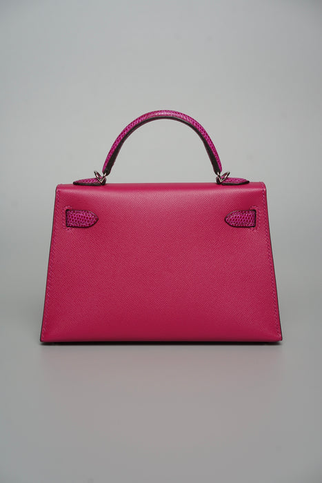 Hermes Kelly 20 Touch in Rose Pourpre Madame/Lizard Phw