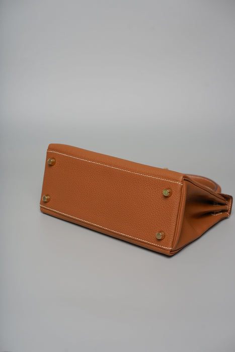 Hermes Kelly 25 in Gold Togo Ghw (Brand New)