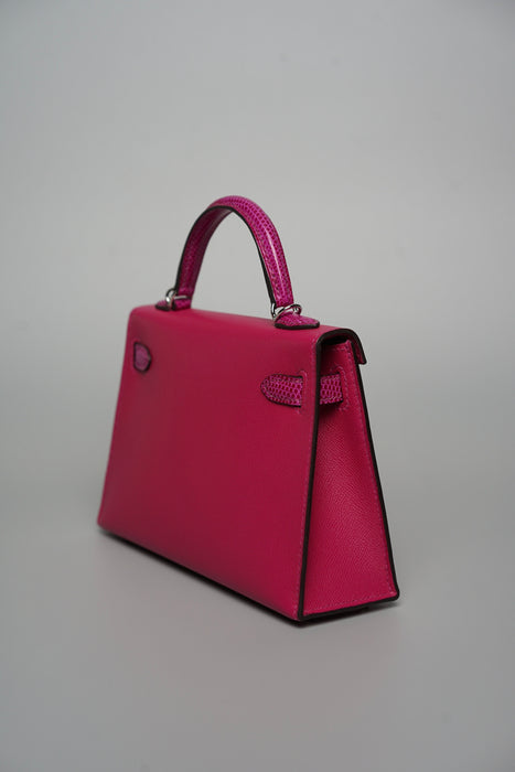 Hermes Kelly 20 Touch in Rose Pourpre Madame/Lizard Phw