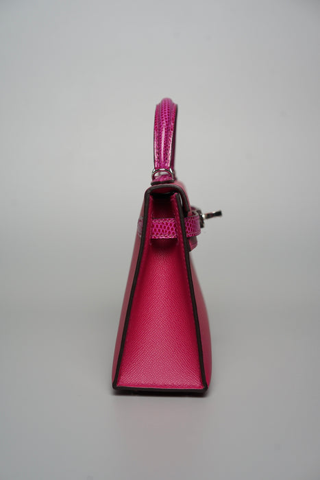 Hermes Kelly 20 Touch in Rose Pourpre Madame/Lizard Phw