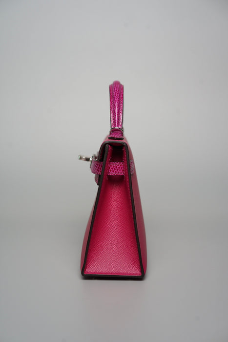 Hermes Kelly 20 Touch in Rose Pourpre Madame/Lizard Phw