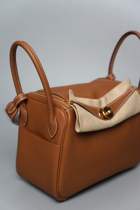Hermes Lindy 26 in Gold Ghw (Brand New)