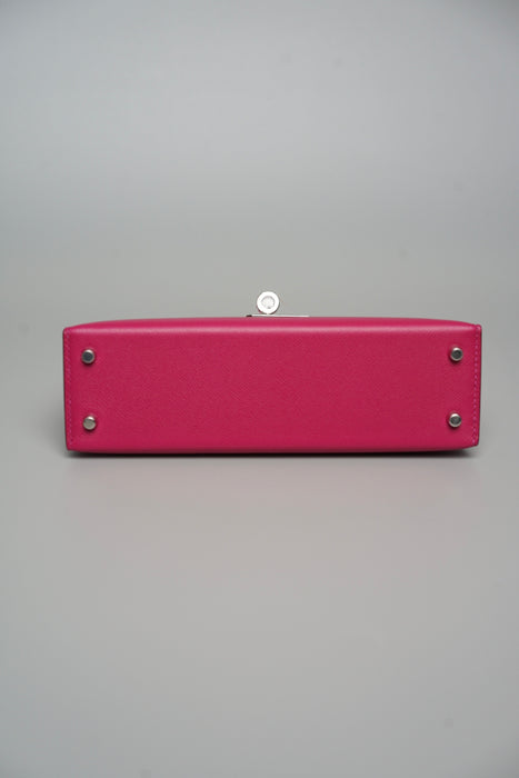 Hermes Kelly 20 Touch in Rose Pourpre Madame/Lizard Phw