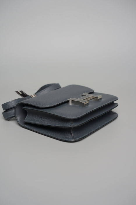 Hermes Constance 18 in Gris Misty/Gris Fonce Epsom Phw (Brand New)