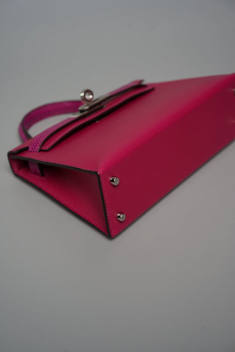 Hermes Kelly 20 Touch in Rose Pourpre Madame/Lizard Phw