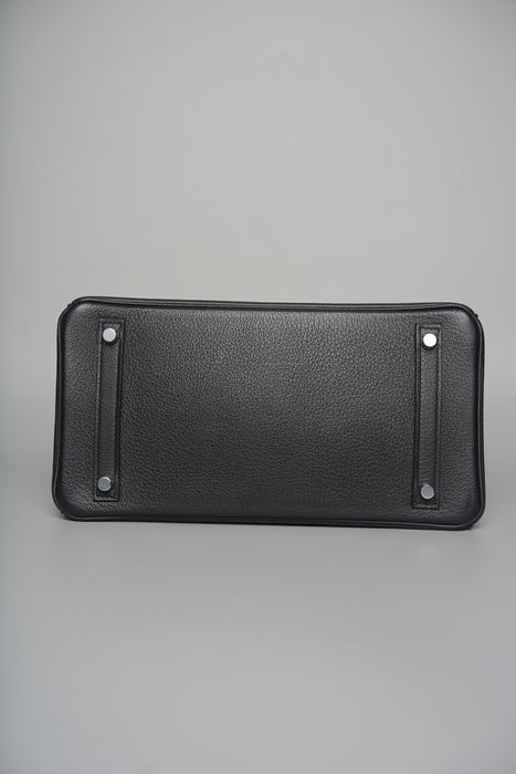 Hermes Birkin 30 Touch in Black Novillo Shiny Alligator Phw