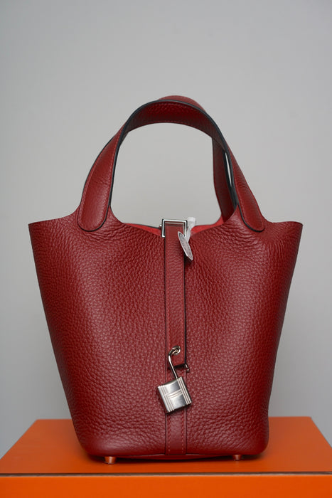 Hermes Picotin 18 in Rouge H Phw (Brand New)