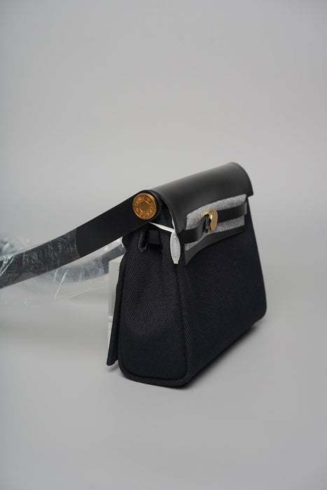 Hermes Mini Herbag in Noir Ghw (Brand New)