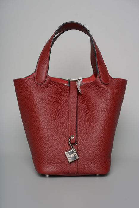 Hermes Picotin 18 in Rouge H Phw (Brand New)