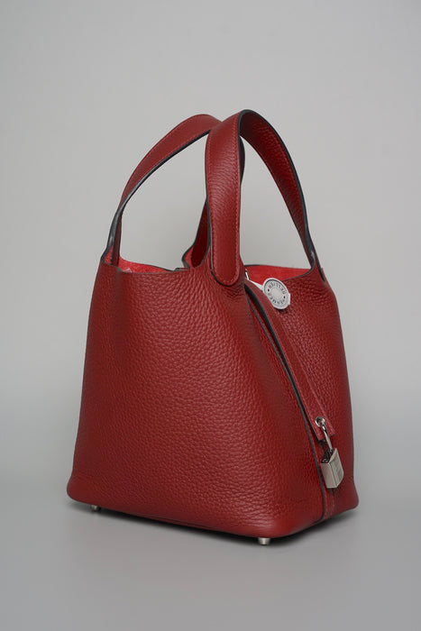 Hermes Picotin 18 in Rouge H Phw (Brand New)