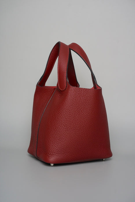 Hermes Picotin 18 in Rouge H Phw (Brand New)