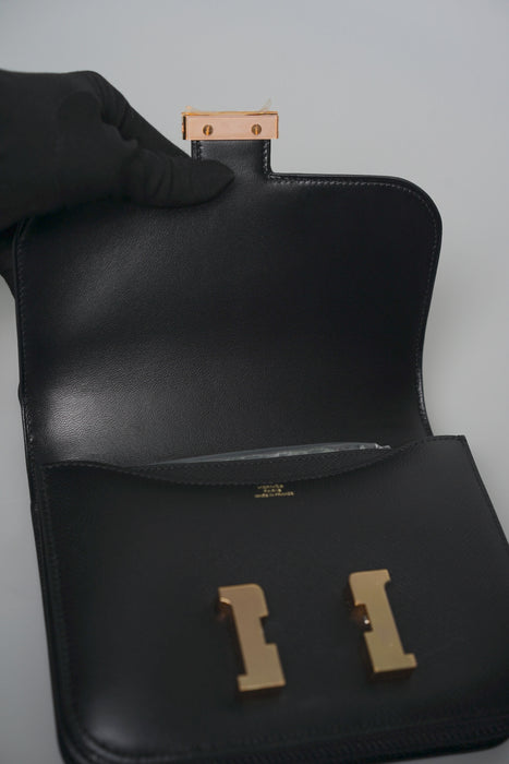Hermes Constance 18 in Noir Epsom Bghw (Brand New)