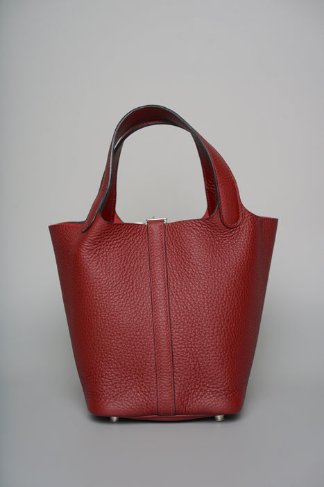 Hermes Picotin 18 in Rouge H Phw (Brand New)