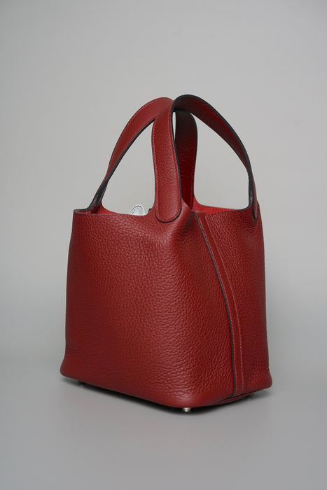 Hermes Picotin 18 in Rouge H Phw (Brand New)