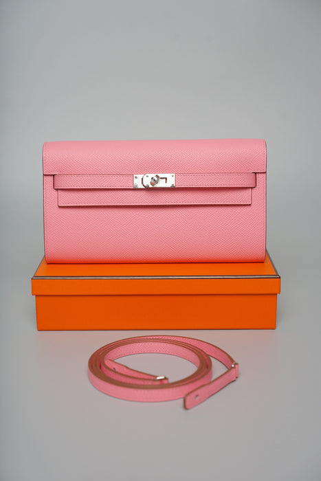 Hermes Kelly To Go in Rose Confetti Phw (Brand New)