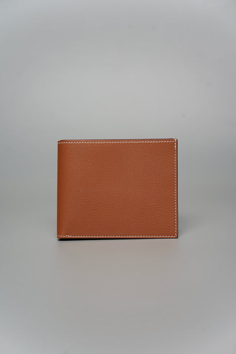 Hermes Citizen Twill Compact Card Holder in Gold (Brand New)