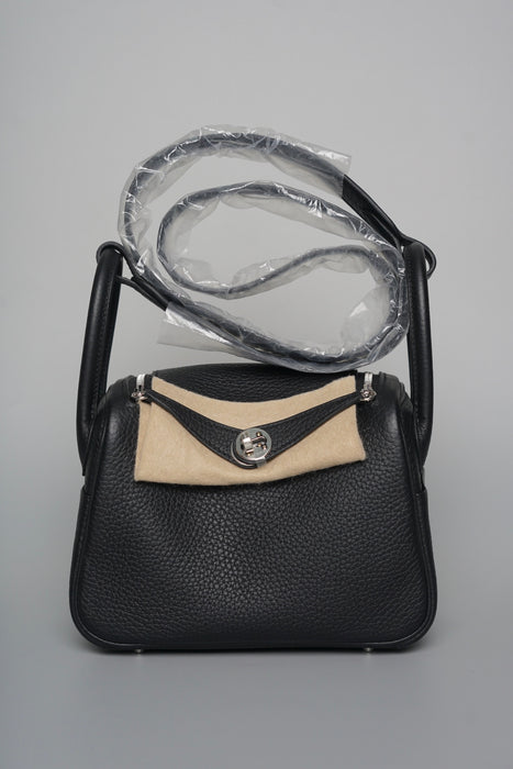 Hermes Mini Lindy in Black Phw (Brand New)