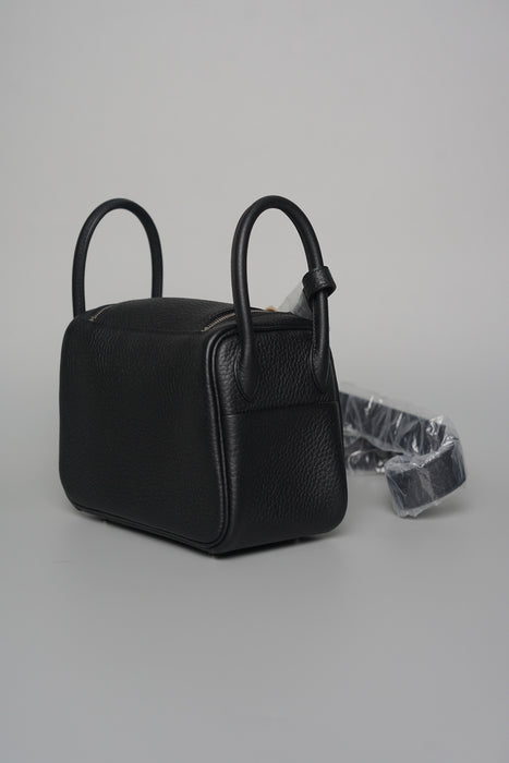 Hermes Mini Lindy in Black Phw (Brand New)